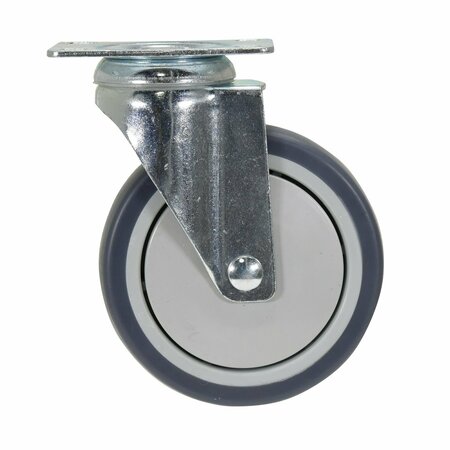 Vestil Dark Gray Swivel Thermoplastic Polyurethane Rubber Caster 5 x 1 1/4 CST-B28-5X1TPR-S